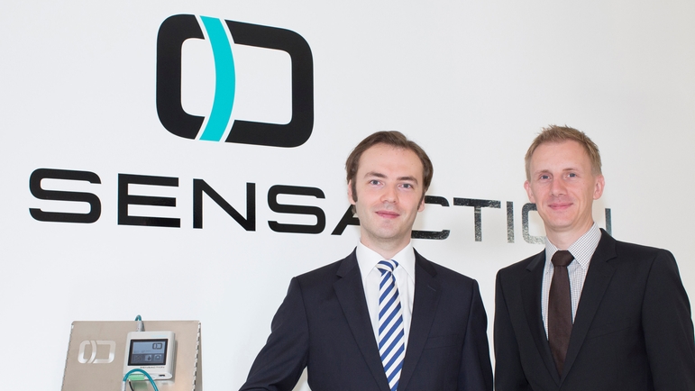 SensAction'ın genel müdürleri, Stefan Rothballer (solda) ve Michael Münch.