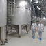 Peynir altı suyu ve sütün ayrıştırıldığı üretim tesisi