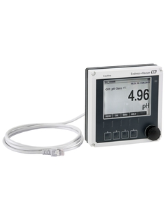An optional display enables configuration, maintenance and operation of the measuring point on-site.