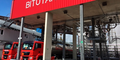 BITUTANK AG'nin İsviçre'deki Bitüm dolum istasyonuna ait resim