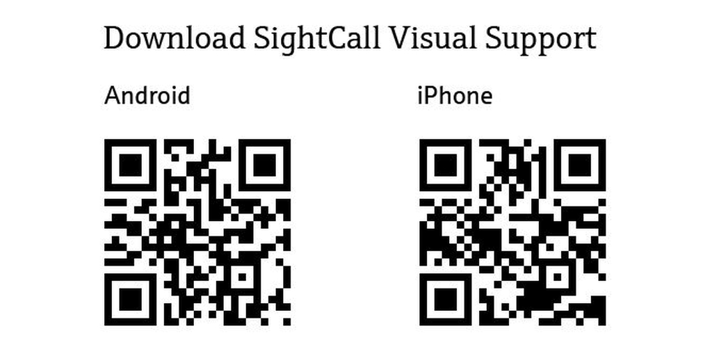 SightCall Visual Support uygulamasını indirin
