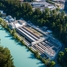 ARA Worblental'ın havadan görünümü, İsviçre'de atık su arıtma tesisi