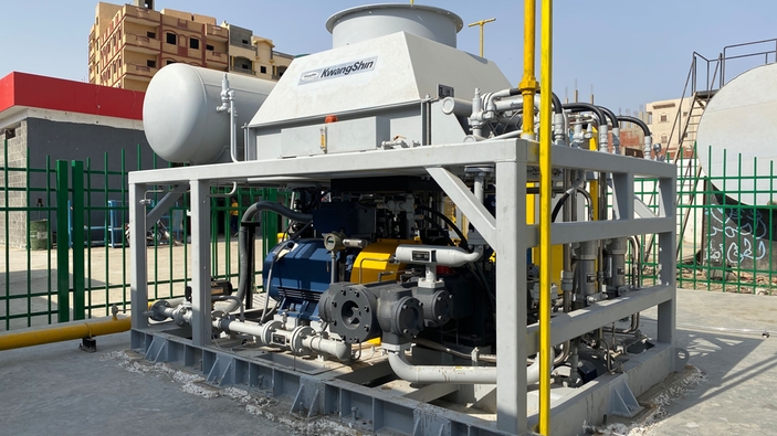 Elektrik motorlu CNG kompresör modeli