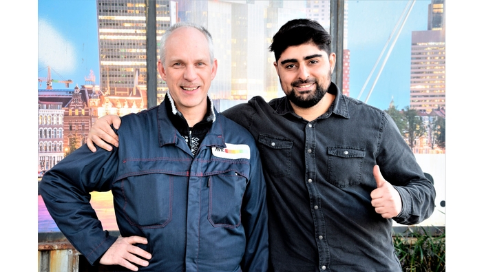 Rotterdam'daki AVR Waste'ten Richard Kooijmans ve Hadji Cifci