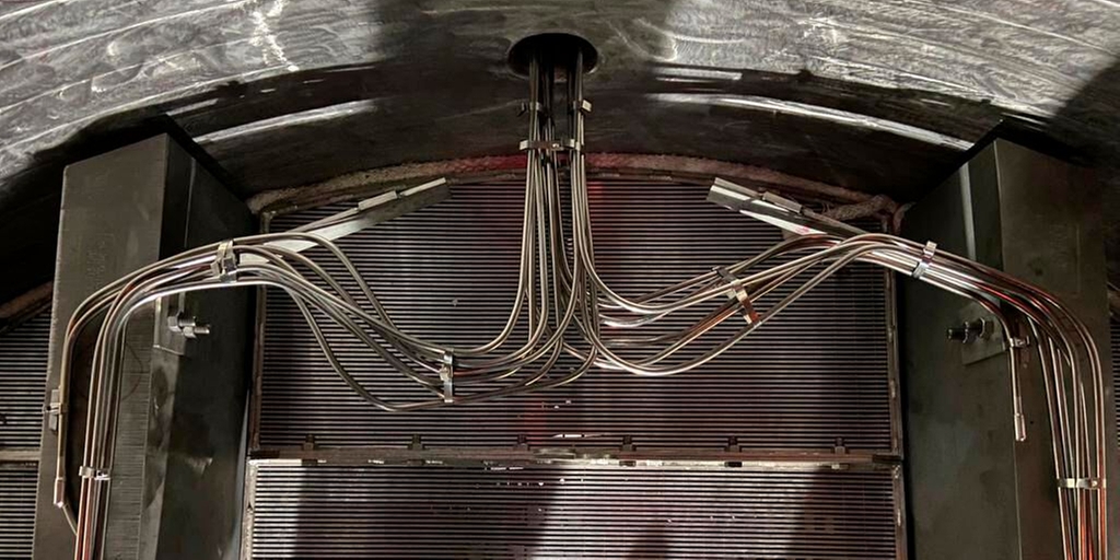 Bir reaktörde 3D sıcaklık profili oluşturma